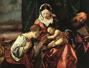 Lorenzo Lotto The Mystic Marriage of St. Catherine France oil painting artist